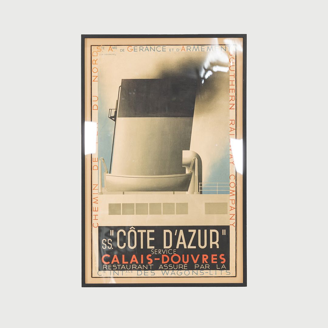 COTE D'AZUR Travel Poster, 1931