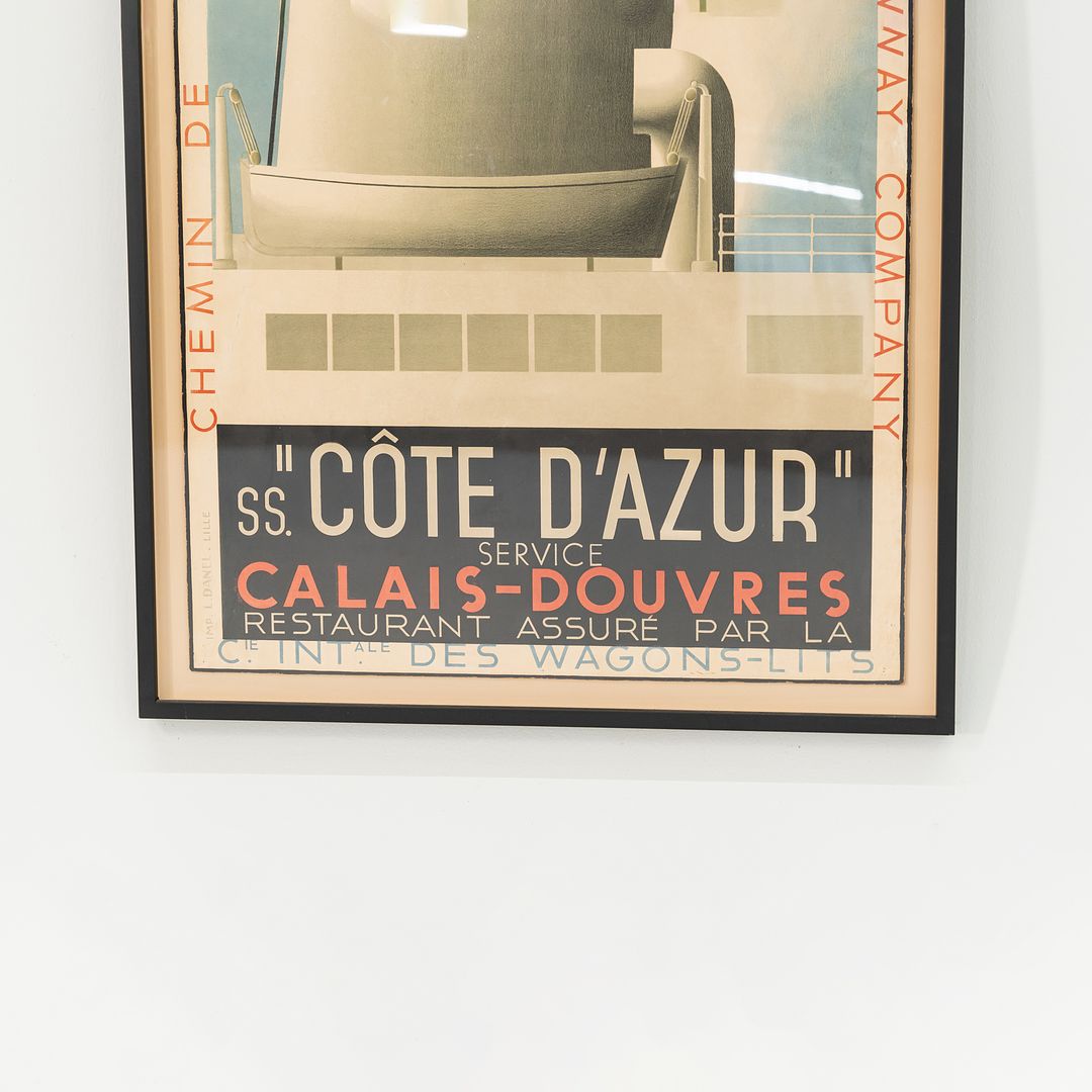 COTE D'AZUR Travel Poster, 1931