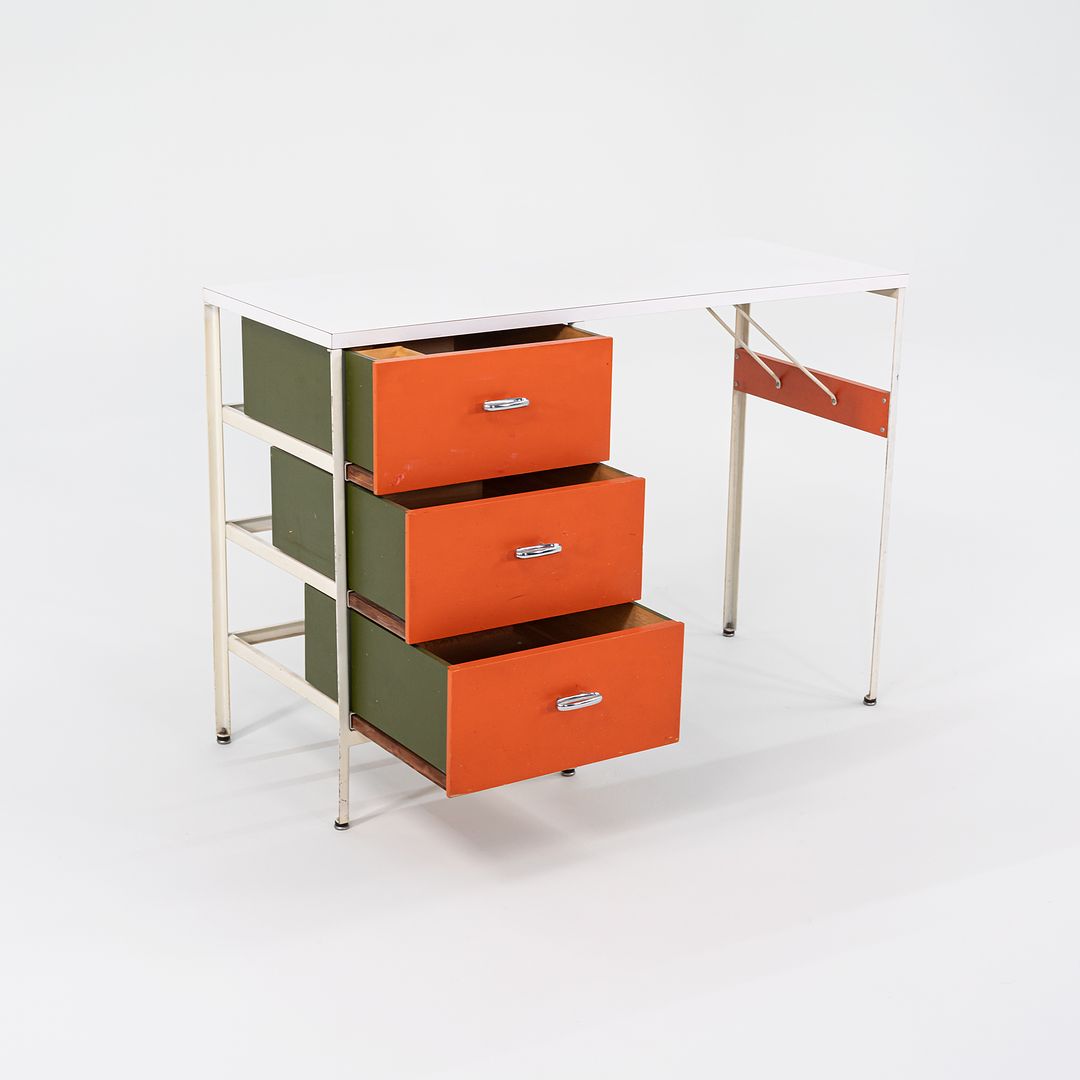 Three-Drawer Steel Frame Desk