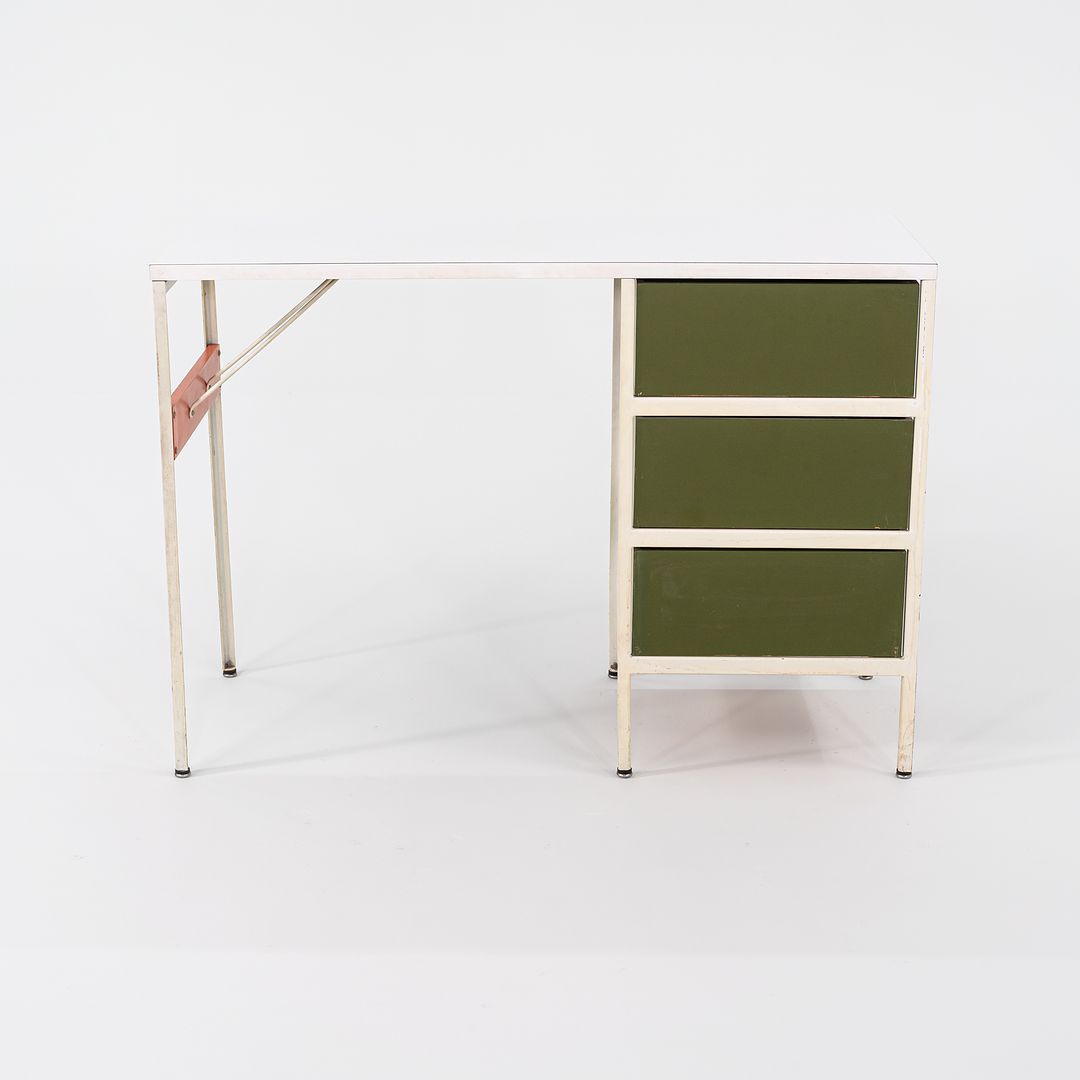 Three-Drawer Steel Frame Desk