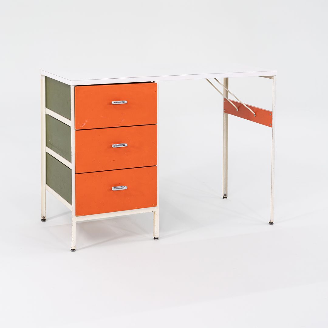 Three-Drawer Steel Frame Desk