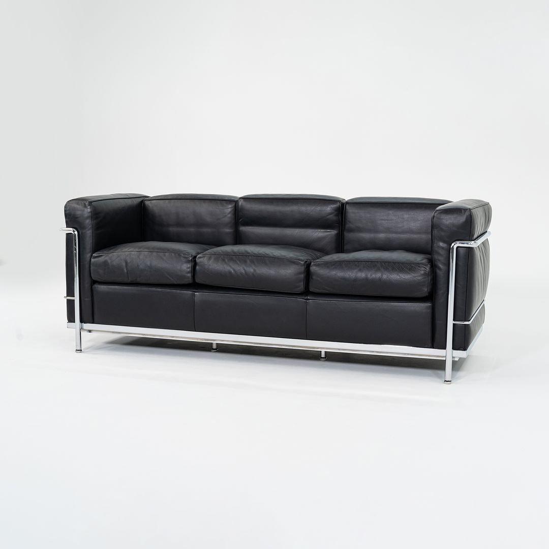 LC2 3-Seat Sofa by Le Corbusier, Pierre Jeanneret, Charlotte