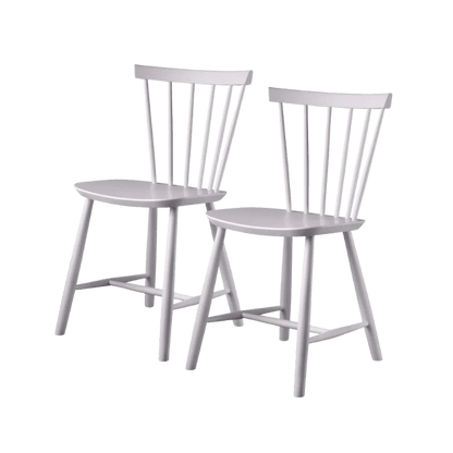 J46 Dining Chair — Violet Hair Painted Beech — Set of 2