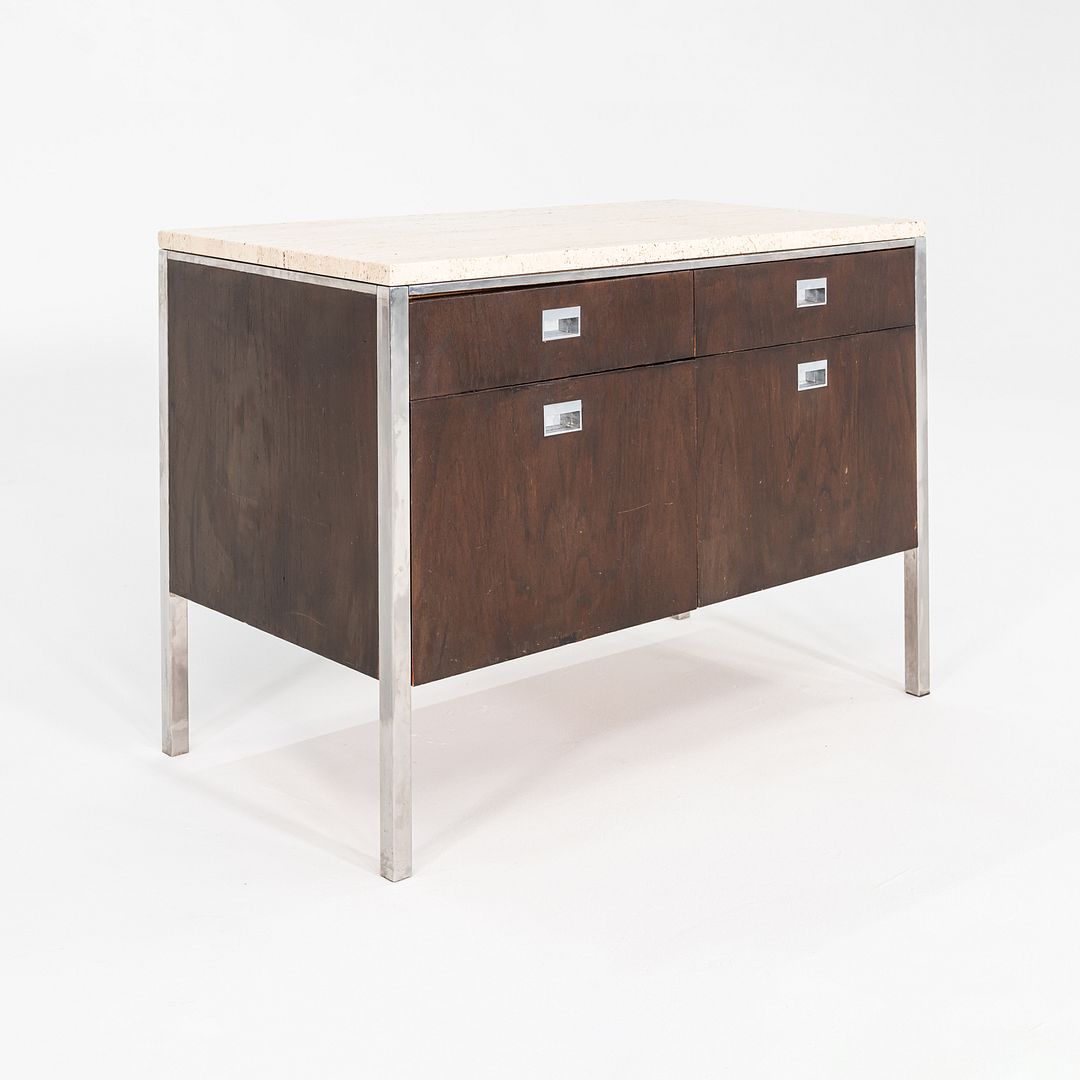 Walnut 2-Position Credenza