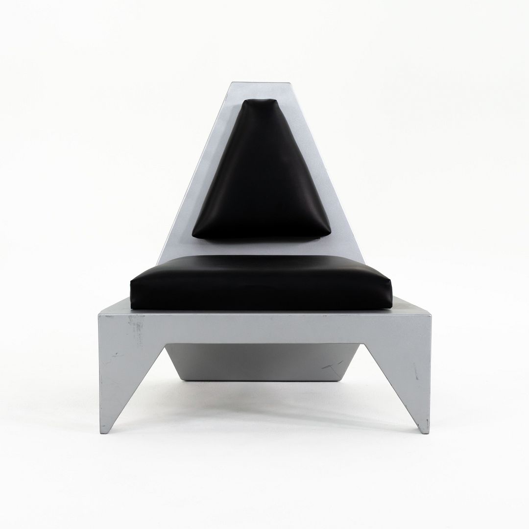 Futuristic Sculptural Aluminum Club Chair