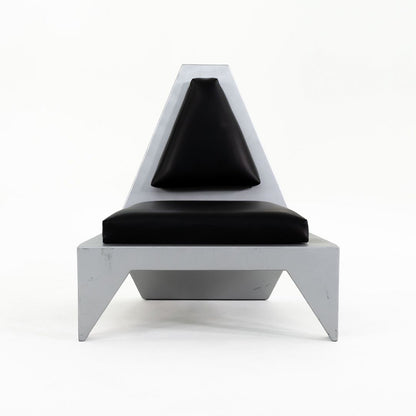 Futuristic Sculptural Aluminum Club Chair