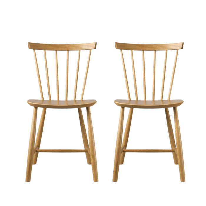 J46 Dining Chair — Nature Oiled Oak — Set of 2