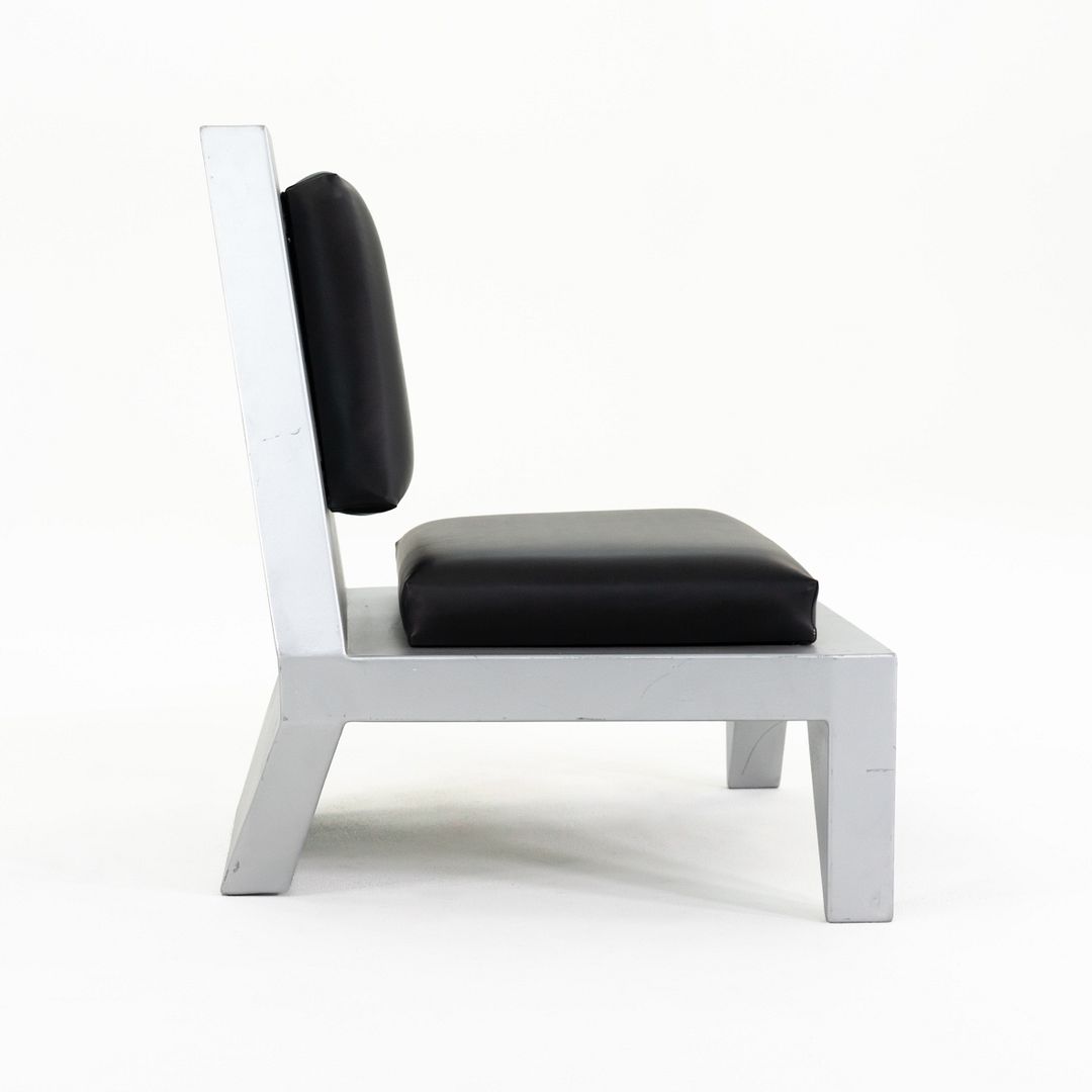 Futuristic Sculptural Aluminum Club Chair