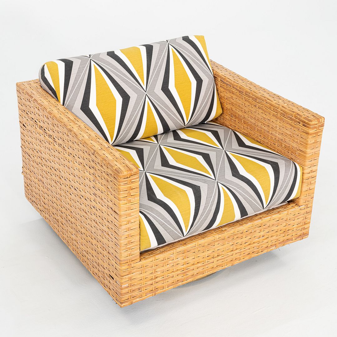 Rattan Cube Swivel Chairs
