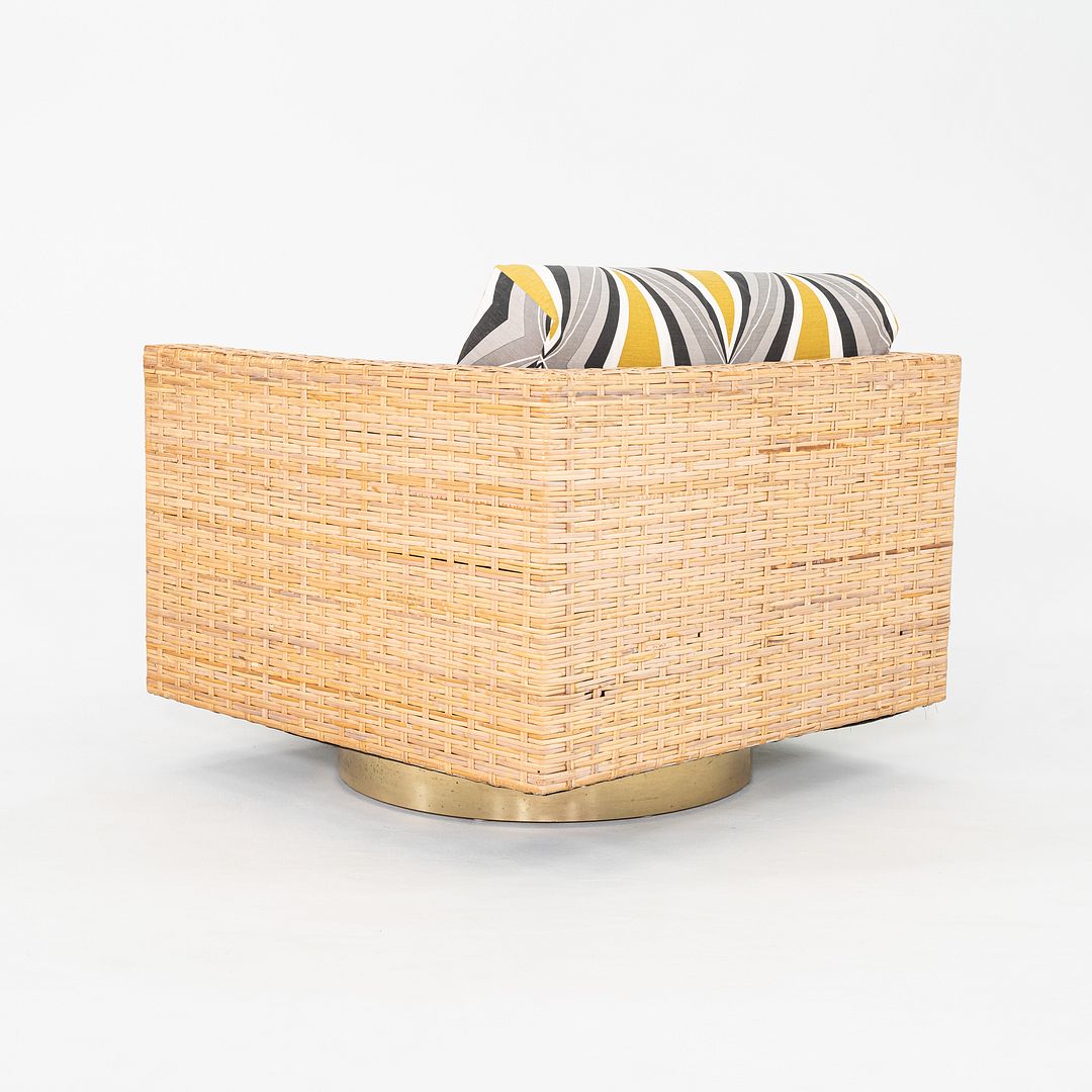 Rattan Cube Swivel Chairs
