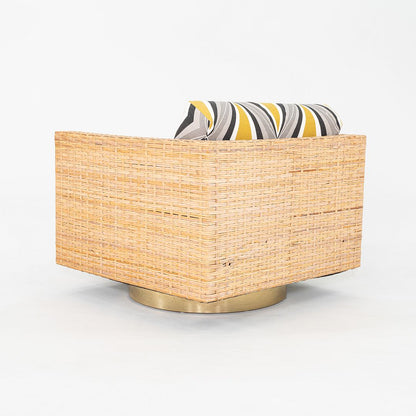Rattan Cube Swivel Chairs