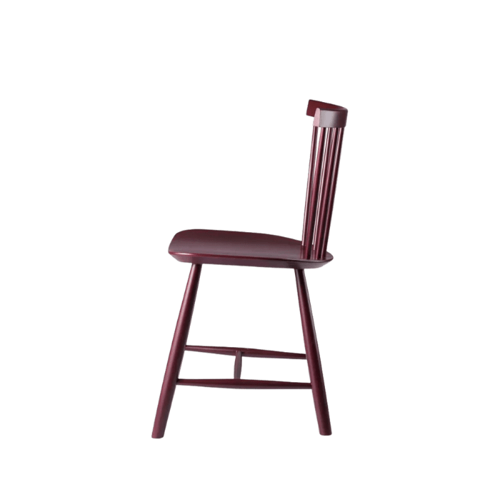 J46 Dining Chair — Black Red Painted Beech
