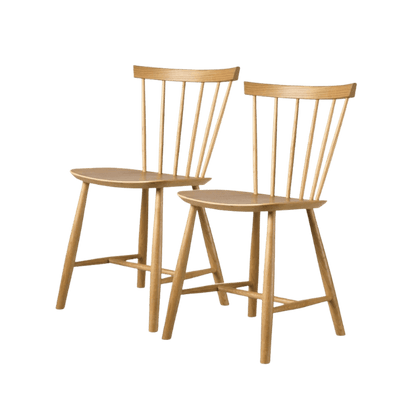 J46 Dining Chair — Nature Oiled Oak — Set of 2