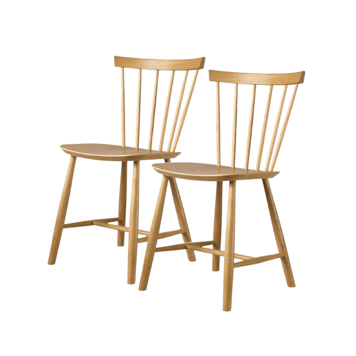 J46 Dining Chair — Nature Oiled Oak — Set of 2