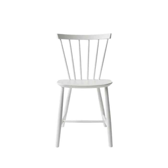 J46 Dining Chair — Pure White Painted Beech