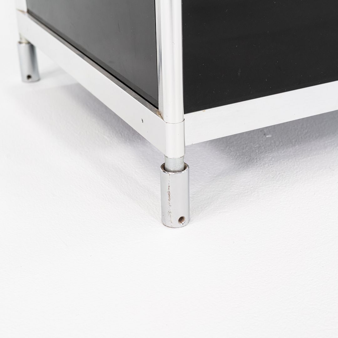 Marble, Aluminum and Glass Cabinet
