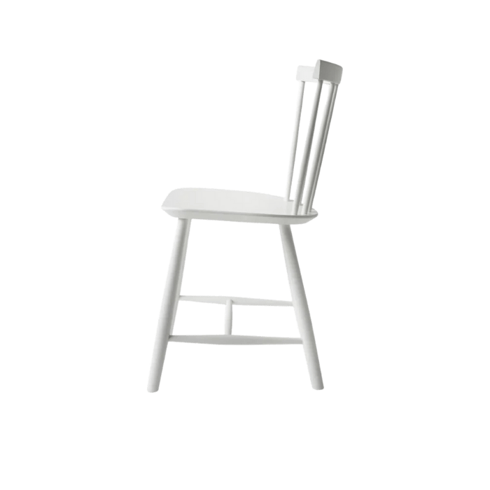 J46 Dining Chair — Pure White Painted Beech