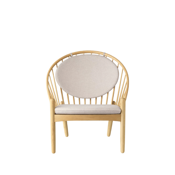 J166 Jørna Chair — Nature Lacquered Oak/Beige