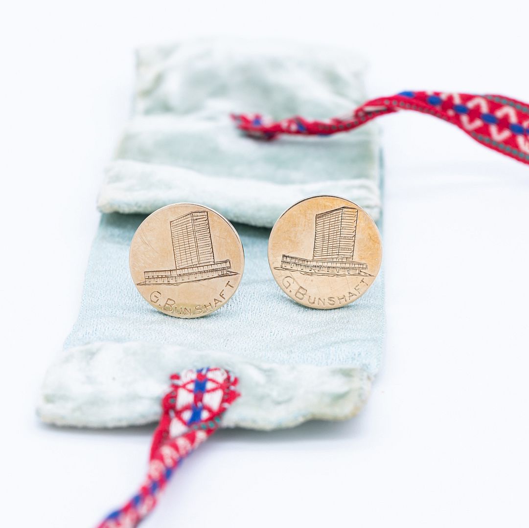 Gold Monogram Cufflinks