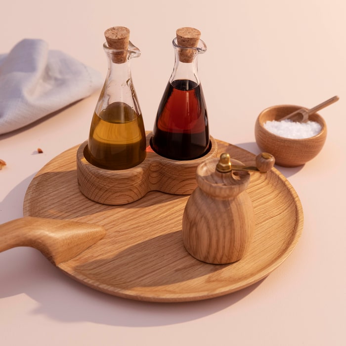 Menageri Serving Dish — Oak 9.6"