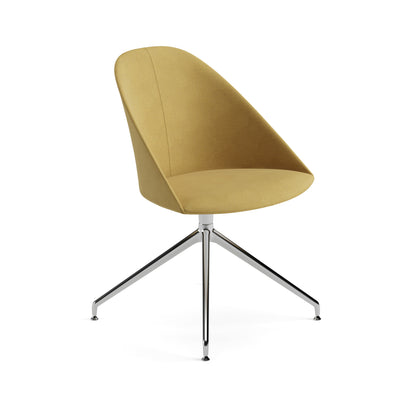 Cila Side Chair —  Trestle on Glides Fully Upholstered