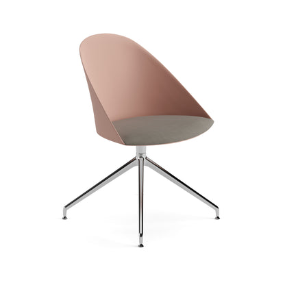 Cila Side Chair —  Trestle on Glides with Cushion