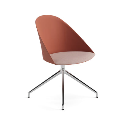 Cila Side Chair —  Trestle on Glides with Cushion