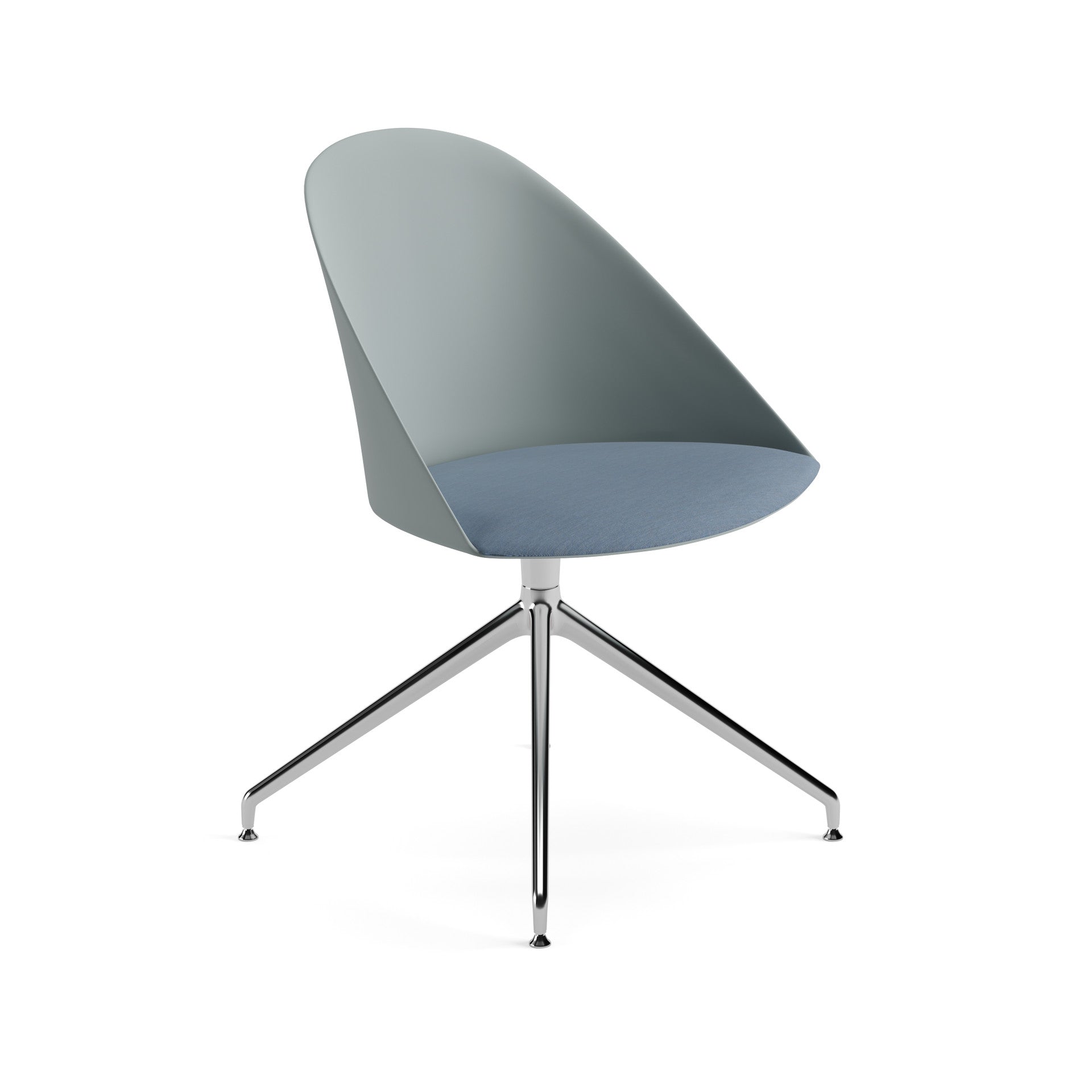 Cila Side Chair —  Trestle on Glides with Cushion