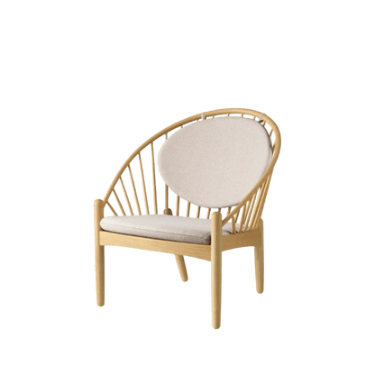 J166 Jørna Chair — Nature Lacquered Oak/Beige