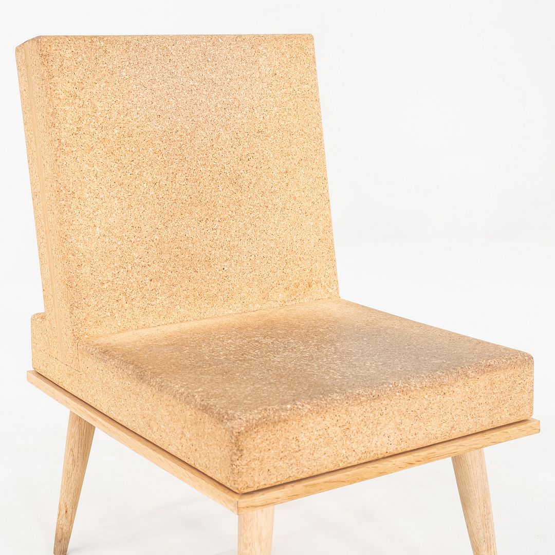 Cork and Oak Lounge Chair