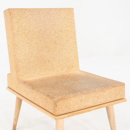 Cork and Oak Lounge Chair