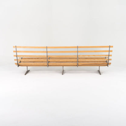 Oak and Aluminum Bench