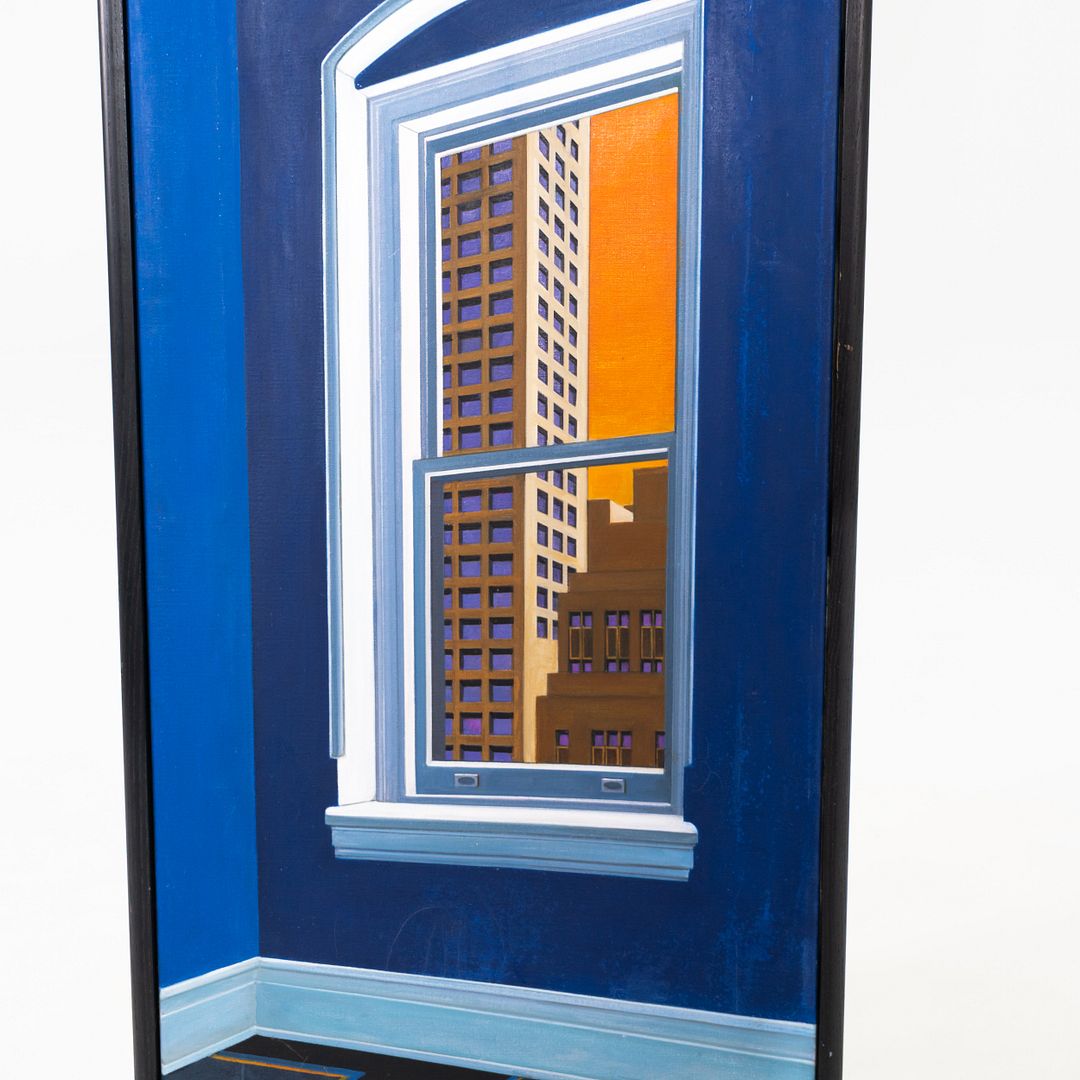 Framed Cityscape Painting