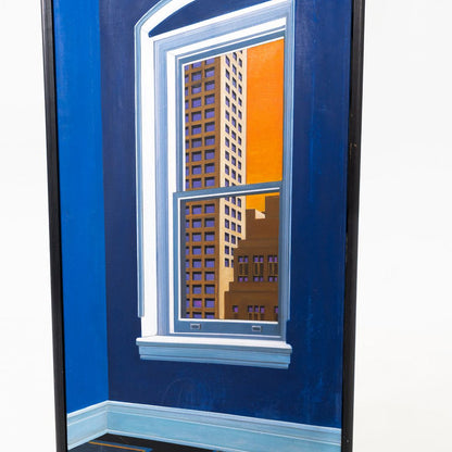 Framed Cityscape Painting