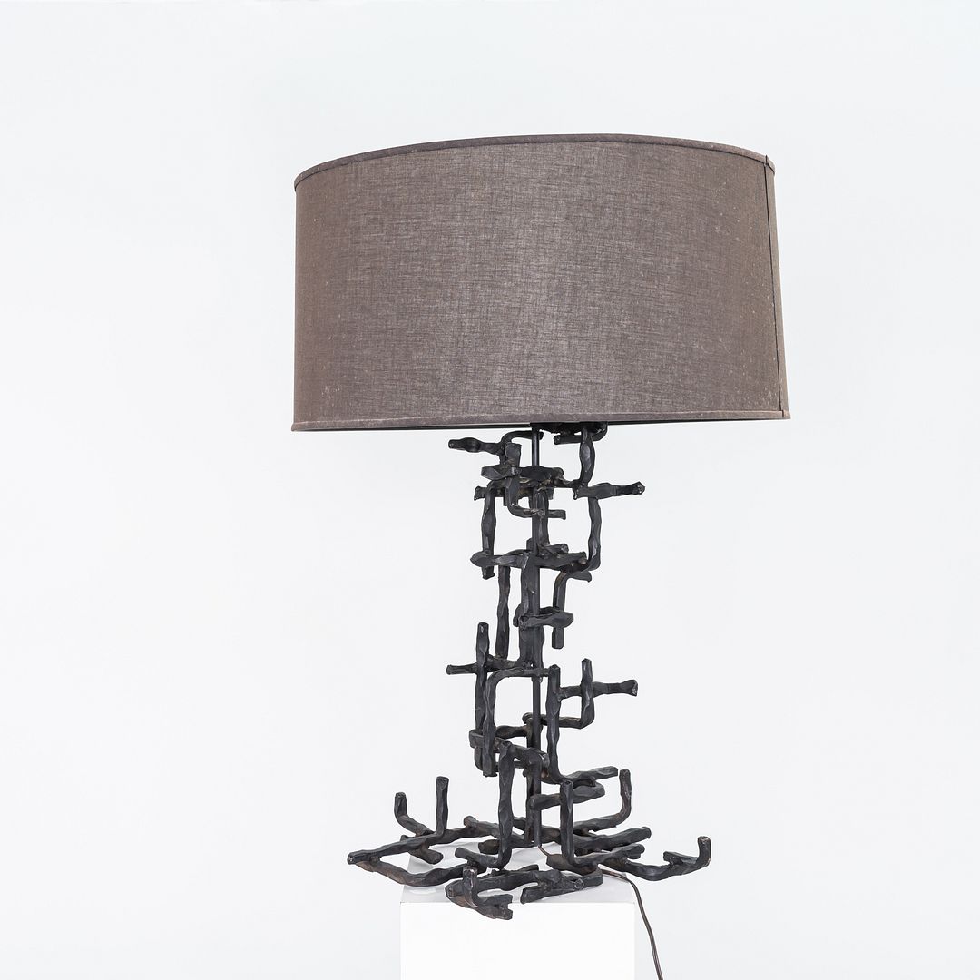 Sculptural Steel Lamp