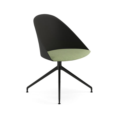Cila Side Chair —  Trestle on Glides with Cushion