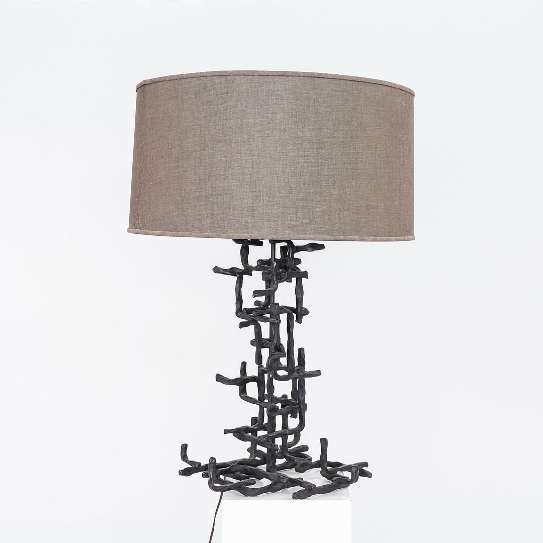 Sculptural Steel Lamp
