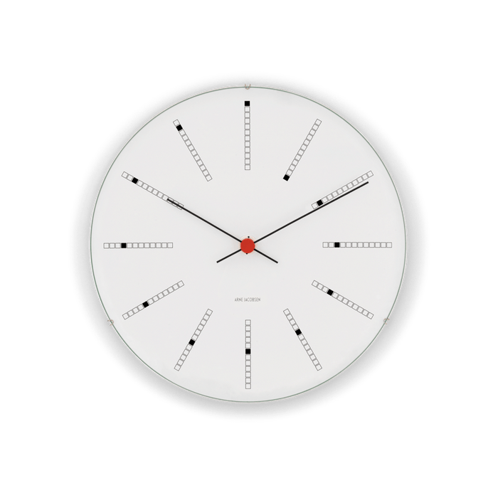 Arne Jacobsen Bankers Wall Clock — Medium White