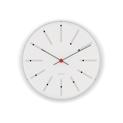 Arne Jacobsen Bankers Wall Clock — Medium White