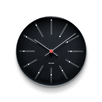 Arne Jacobsen Bankers Wall Clock — Medium Black