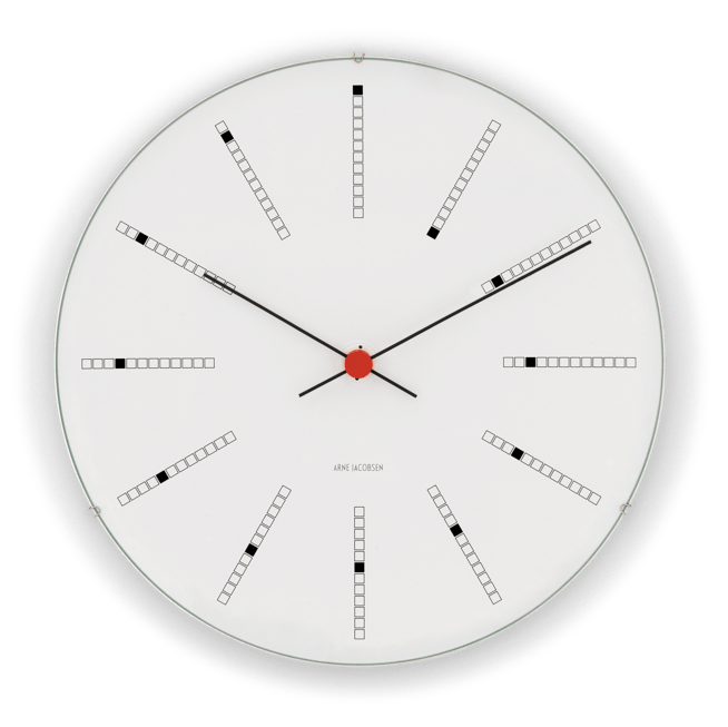 Arne Jacobsen Bankers Wall Clock — Extra Large White