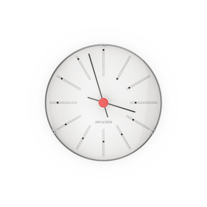 Arne Jacobsen Bankers Wall Clock — Extra Small White