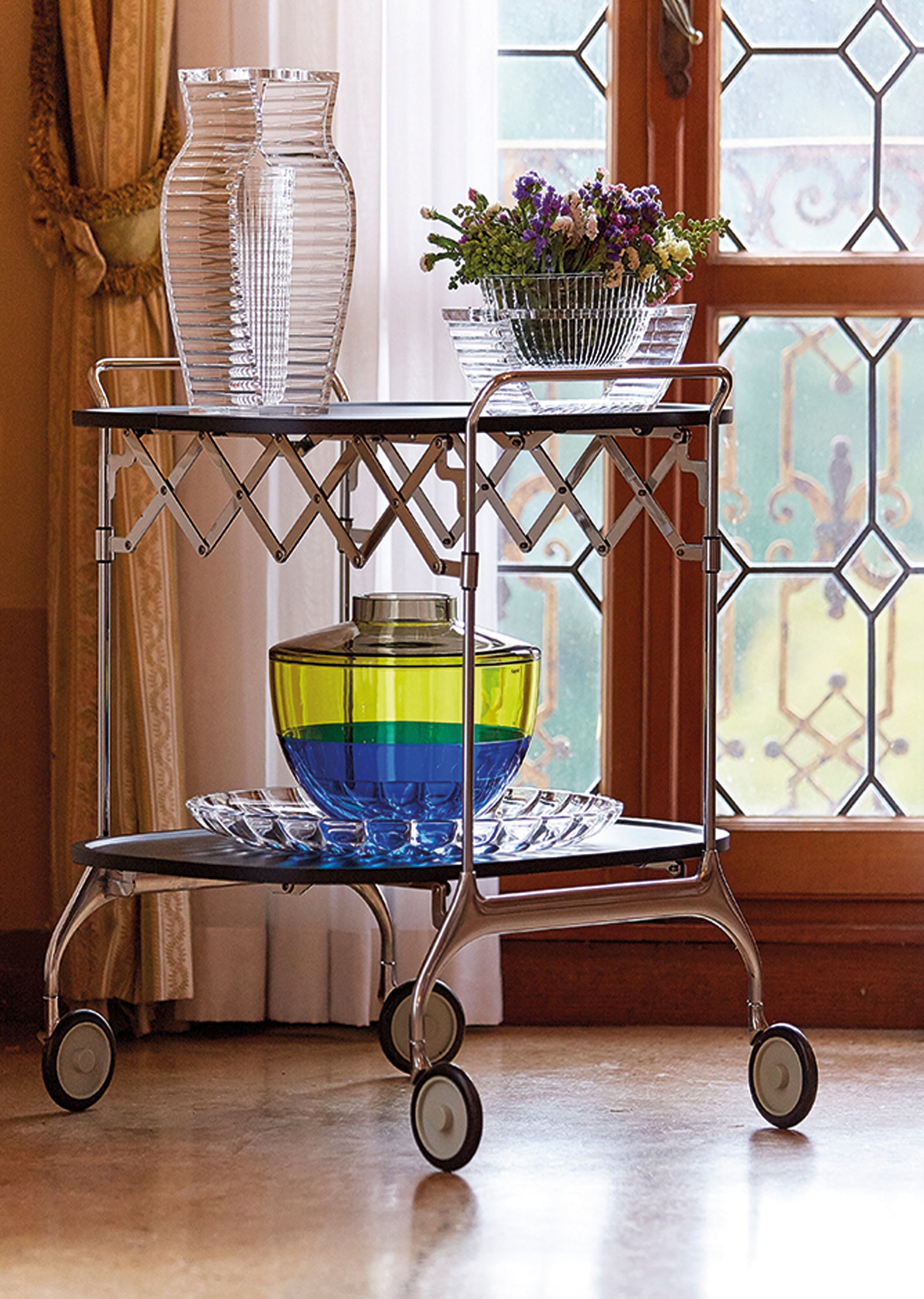 Gastone Folding Trolley — Chromo