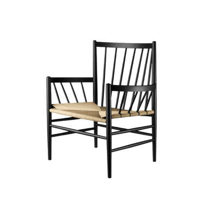 J82 Lounge Chair — Jet Black Painted Beech
