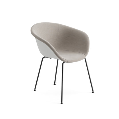 Duna 02 Armchair — Four Legs — Metal with Upholstered Front