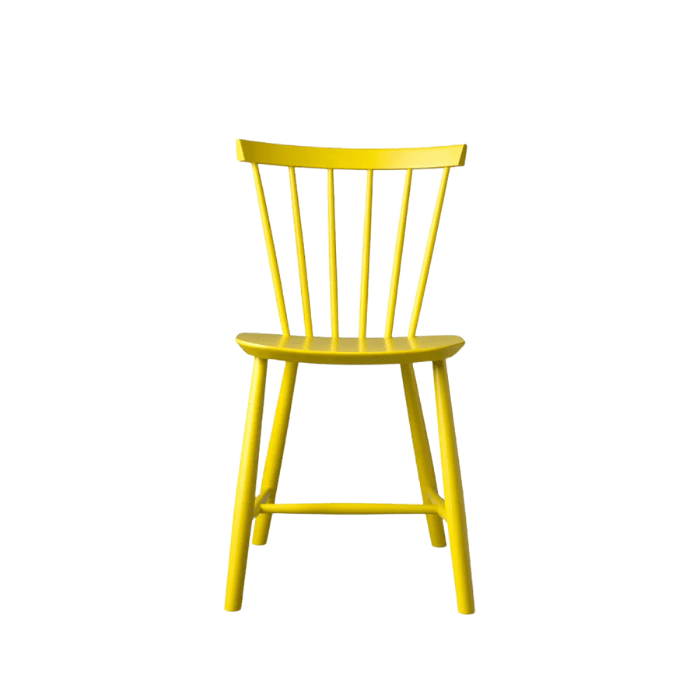J46 Dining Chair — Yellow Painted Beech