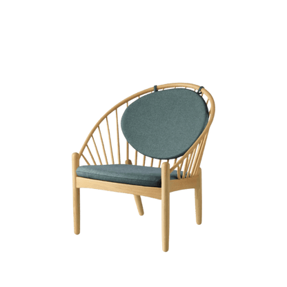 J166 Jørna Chair — Nature Lacquered Oak/Green