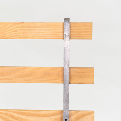 Oak and Aluminum Bench