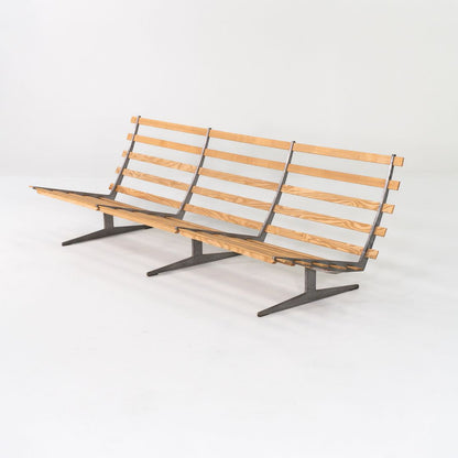 Oak and Aluminum Bench