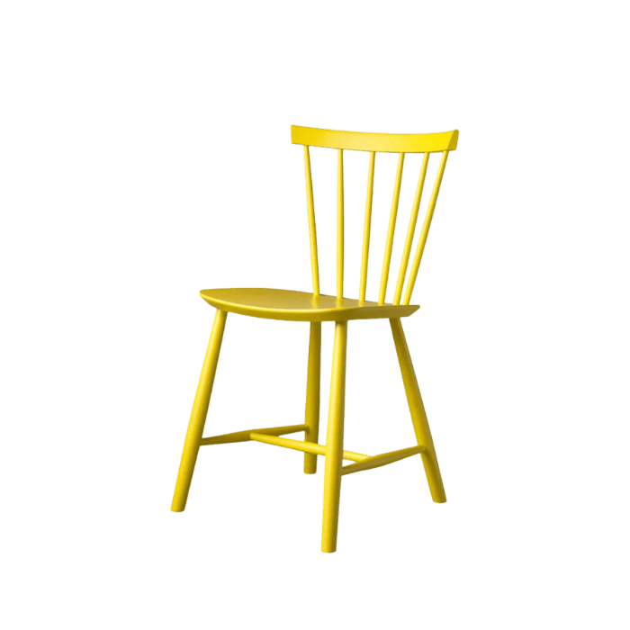 J46 Dining Chair — Yellow Painted Beech